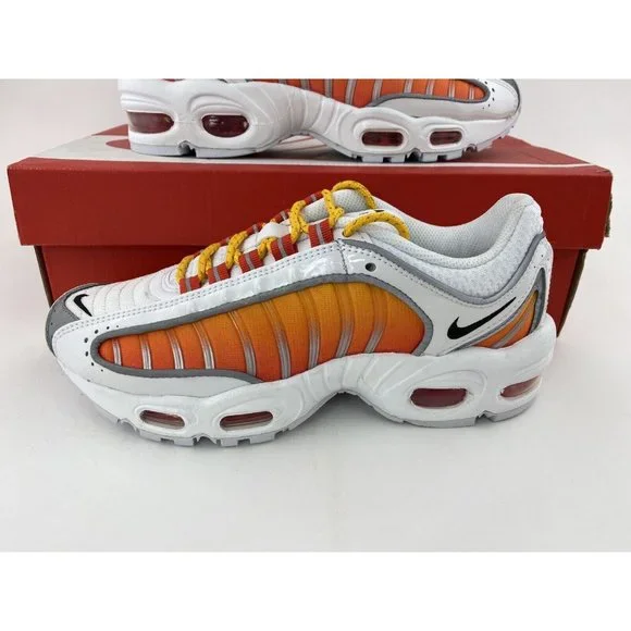 Nike Air Max Tailwind 4 NRG White Orange Women's Sneakers Shoes - Picture 12 of 12
